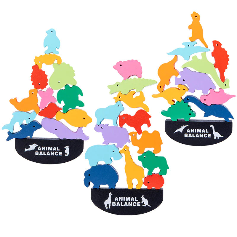 Animal Balance Building Blocks Game